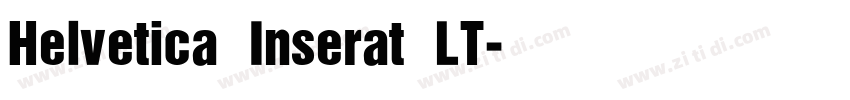 Helvetica Inserat LT字体转换